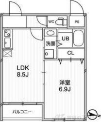 プレアデス千里山田の物件間取画像